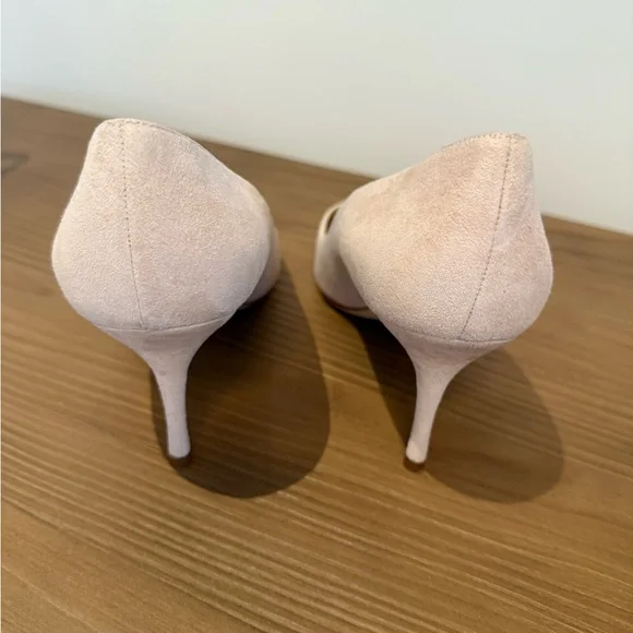 Manolo pale pink suede pumps size 39 - Picture 2 of 5